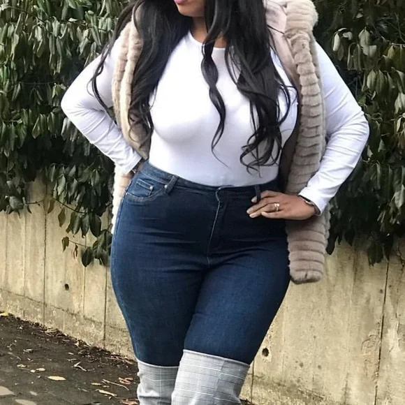 Ashley Stewart Faux Fur Vest in Taupe - Picture 8 of 8